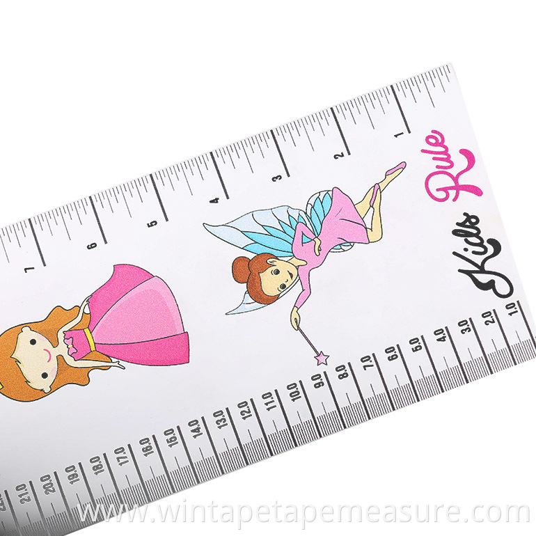 Cartoon image child height measuring stick PVC material wall sticker children height measure wall sticker